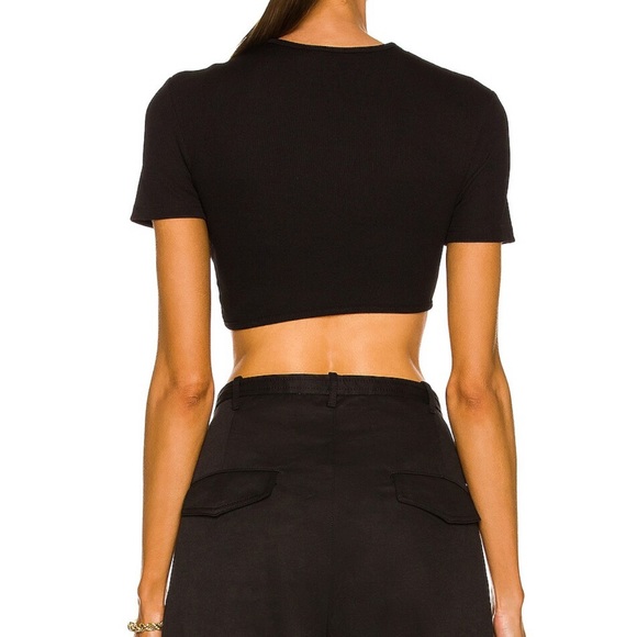 Moonstone Ruched Crop Top - Picture 3 of 4